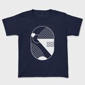 Surfing Orca, Unisex Men's T-Shirt