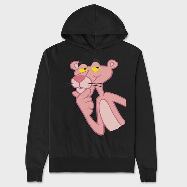 Cartoon Retro Pink Panter 5, Unisex Men's Hoodie
