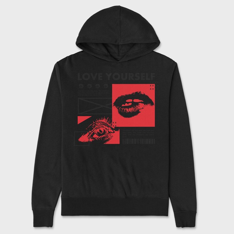 Love Yourself 1, Unisex Men's Hoodie
