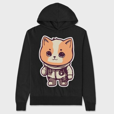 Cute Little Cat, Unisex Men's Hoodie