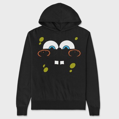 SpongeBob face 2, Unisex Men's Hoodie