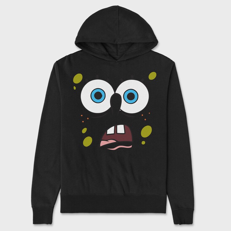 SpongeBob face 6, Unisex Men's Hoodie