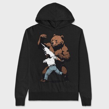 Bear Figth, Unisex Men's Hoodie