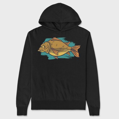 Big Carp Fish, Unisex Men's Hoodie
