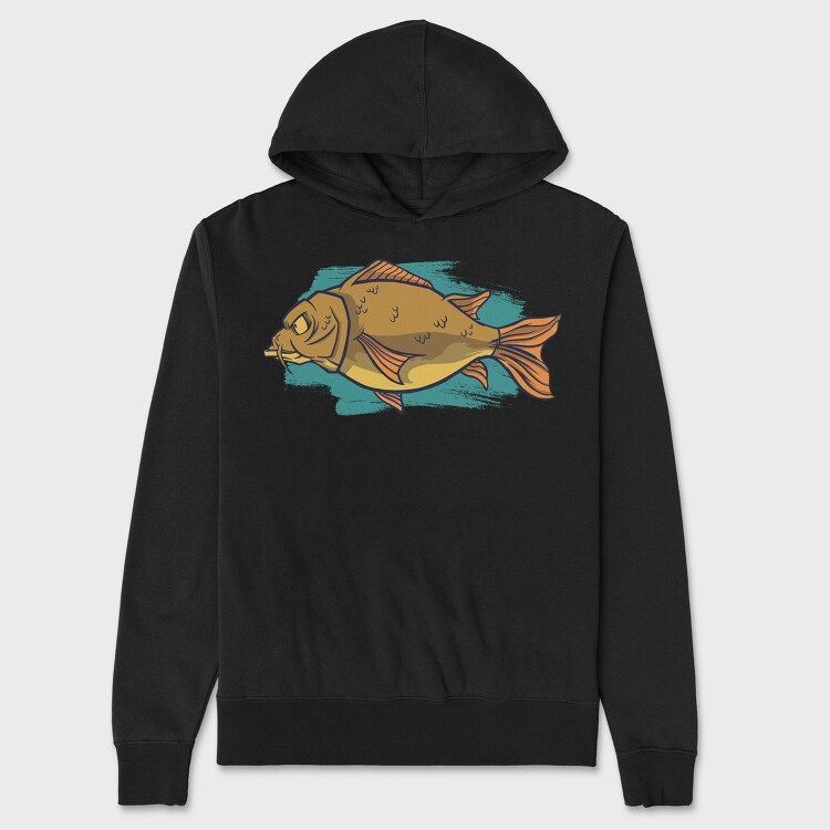 Big Carp Fish, Unisex Men's Hoodie