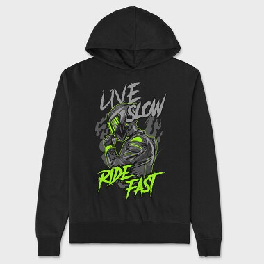 ride fast, Unisex Men's Hoodie