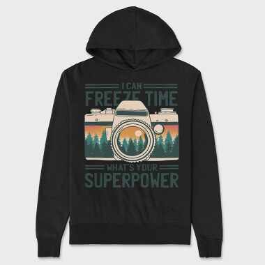 Freeze Time, Unisex Men's Hoodie