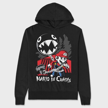 Mario In Chains, Unisex Men's Hoodie