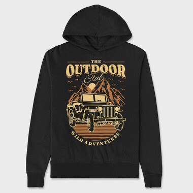 The Outdoor Club, Unisex Men's Hoodie