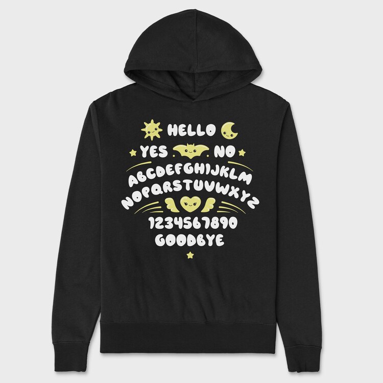 Cute Ouija, Unisex Men's Hoodie