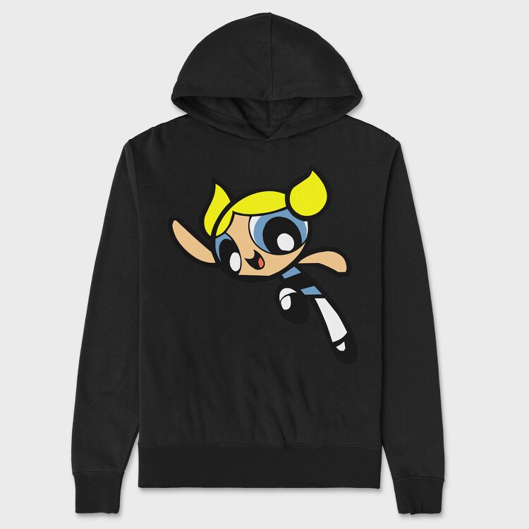 Cartoon Retro the Powerpuff Girls 4, Унисекс Мъжко Суичър