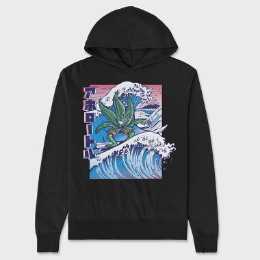 Weed Leaf Surf, Unisex Men's Hoodie