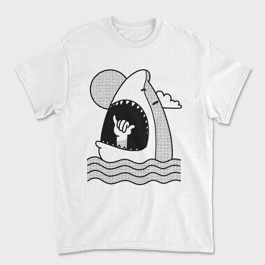 Унисекс Мъжка Тениска, Shark Shaka