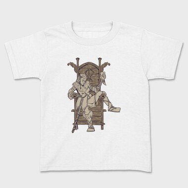 Viking Lady, Kids' T-Shirt