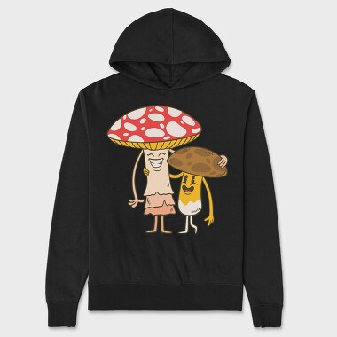 Mushrooms, Unisex Men's Hoodie