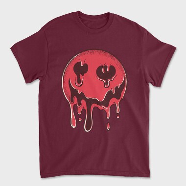 Droopy Smiley Face, Unisex Men's T-Shirt