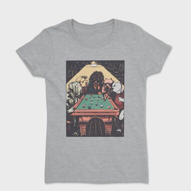 Big Dogs Billard, Women's T-Shirt