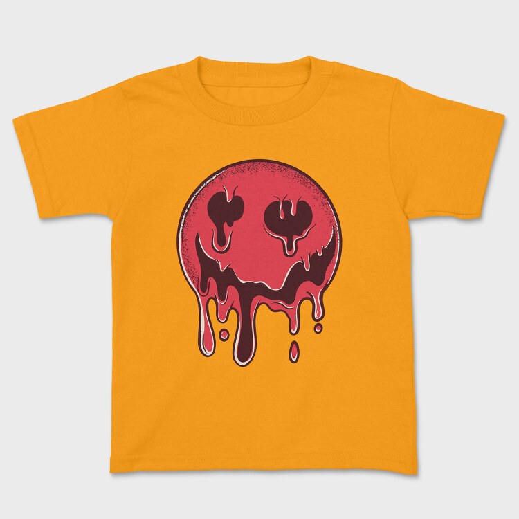 Droopy Smiley Face, Kids' T-Shirt