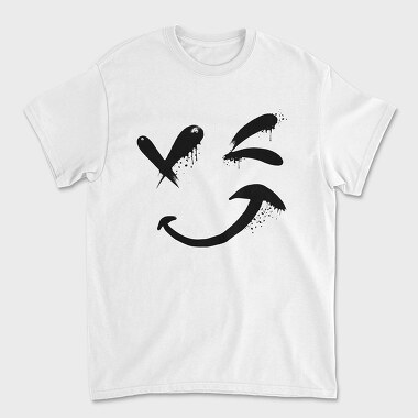 Unisex Men's T-Shirt, Emoji Happy Face