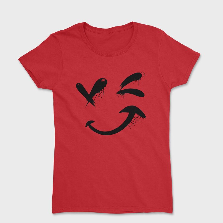 Emoji Happy Face, Women's T-Shirt