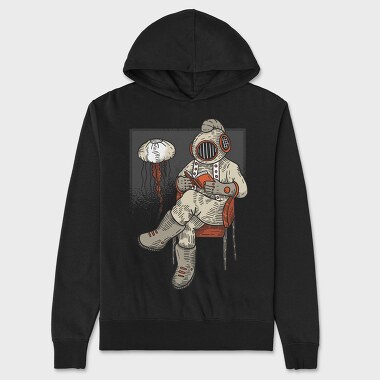 Reading Diver, Unisex Men's Hoodie