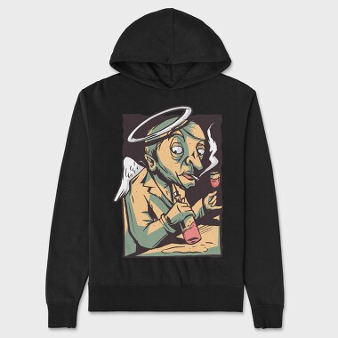 Angel Drink Wine, Unisex Men's Hoodie