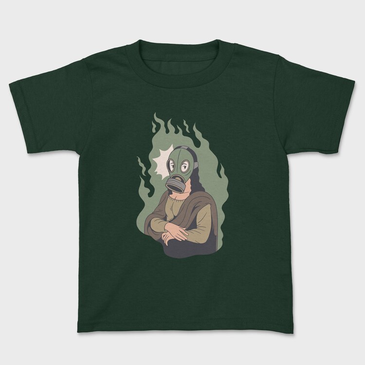 Mona Lisa Mask, Kids' T-Shirt