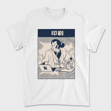 Samurai Printer 3d, Unisex Men's T-Shirt