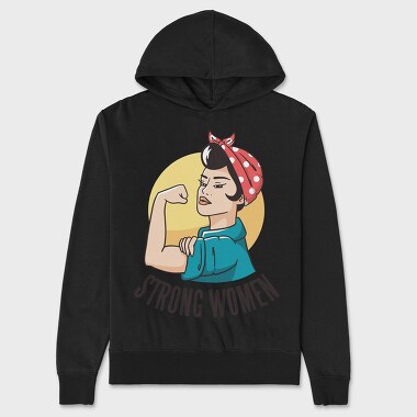 Strong Woman, Unisex Men's Hoodie