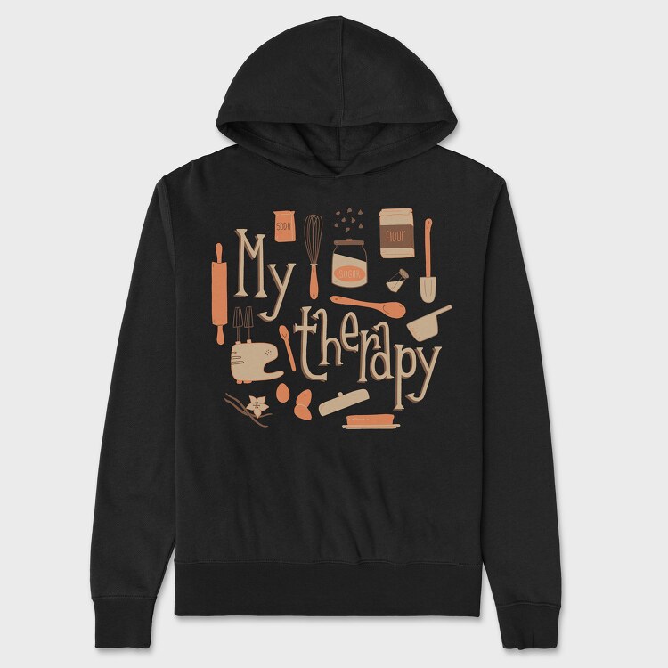My Therapy Baking, Unisex Men's Hoodie