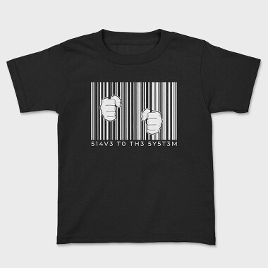 Hands On Barcode, Kids' T-Shirt