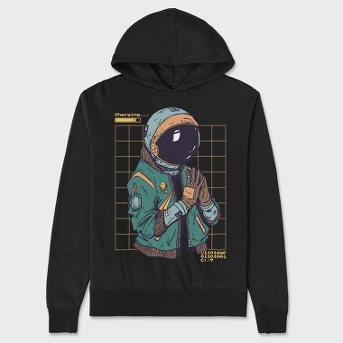 Cyber Punk Astronaut, Unisex Men's Hoodie