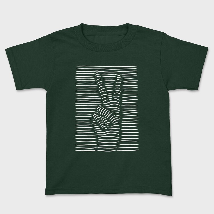 Peace Sign 3D, Kids' T-Shirt