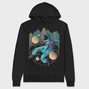 Techno Astronaut, Unisex Men's Hoodie