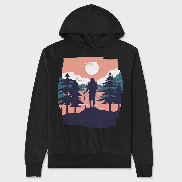 Hiking Sunset, Унисекс Мъжко Суичър
