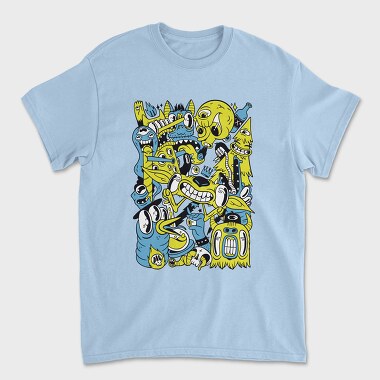Monster Collage, Unisex Men's T-Shirt