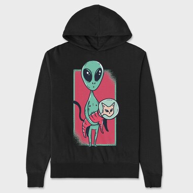 Alien Cat, Unisex Men's Hoodie