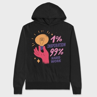 Work inspiration, Unisex Men's Hoodie