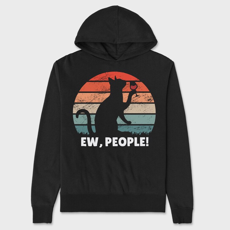 Ew, People Cat, Unisex Men's Hoodie