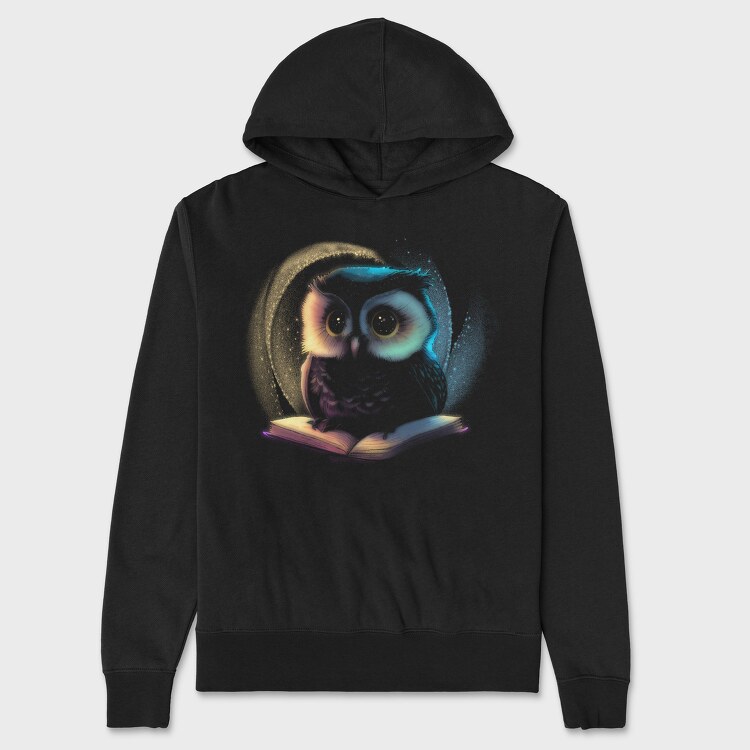 Owl Book, Unisex Men's Hoodie