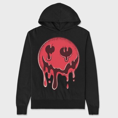 Droopy Smiley Face, Unisex Men's Hoodie