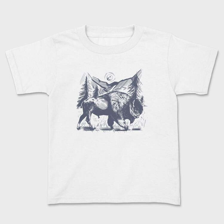 Byson Hand Draw, Kids' T-Shirt