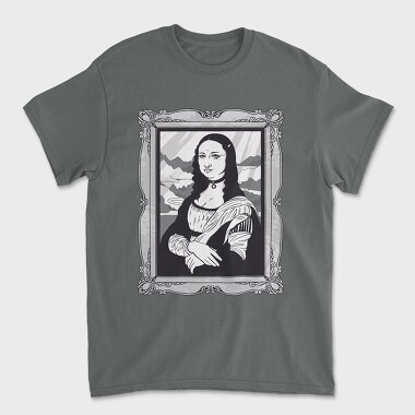 Gothic Mona Lisa, Unisex Men's T-Shirt
