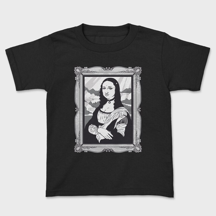 Gothic Mona Lisa, Kids' T-Shirt