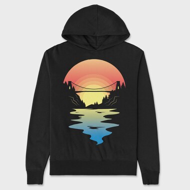 Bristol Bridge, Unisex Men's Hoodie