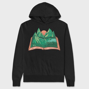 Nature Book, Unisex Men's Hoodie