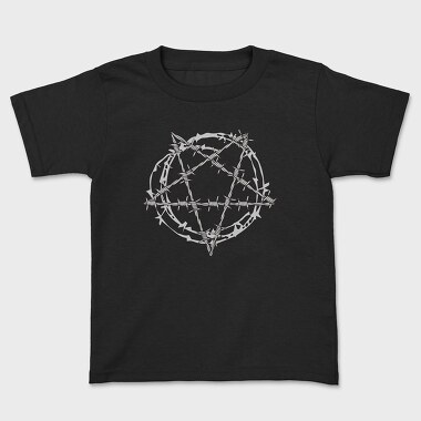 Barbed Wire Pentagram, Kids' T-Shirt