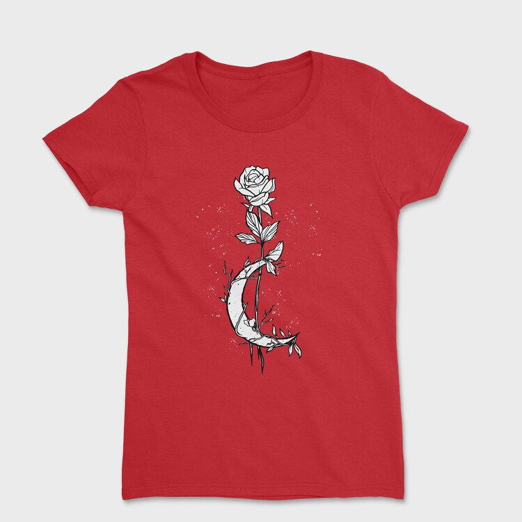 Moon Rose, Women's T-Shirt