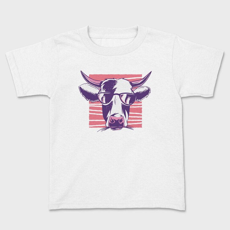 Cow Galasses, Kids' T-Shirt