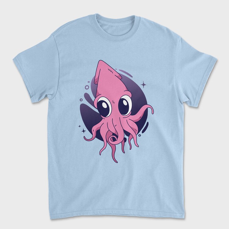 Cute Squid, Unisex Men's T-Shirt